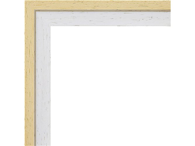 20mm 'Aalto' Natural and White Frame Moulding