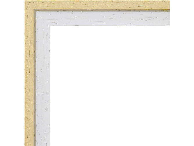 20mm 'Aalto' Natural and White Frame Moulding