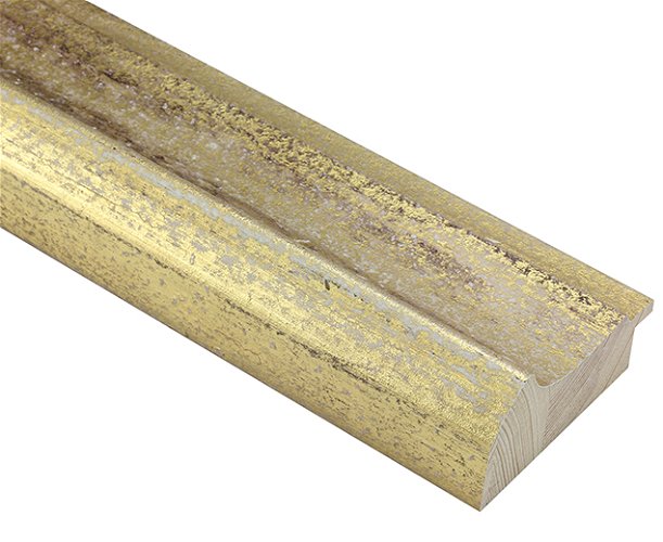 78mm 'Tortora' Worn Gold Frame Moulding