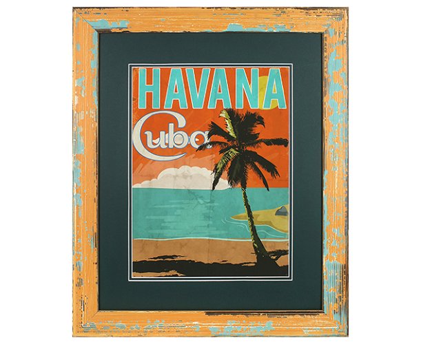 50mm 'Havana' Worn Orange Frame Moulding