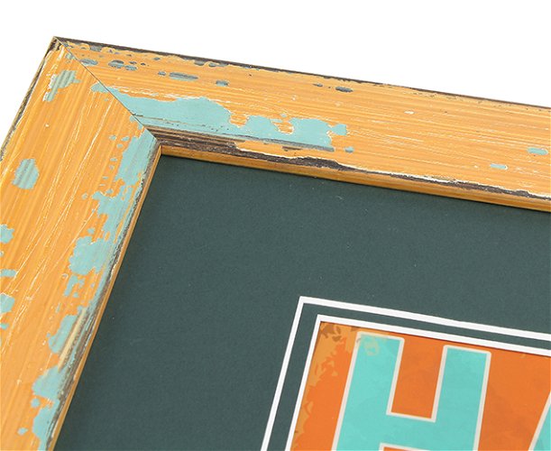 50mm 'Havana' Worn Orange Frame Moulding