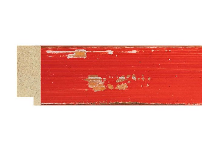 50mm 'Havana' Worn Red Frame Moulding