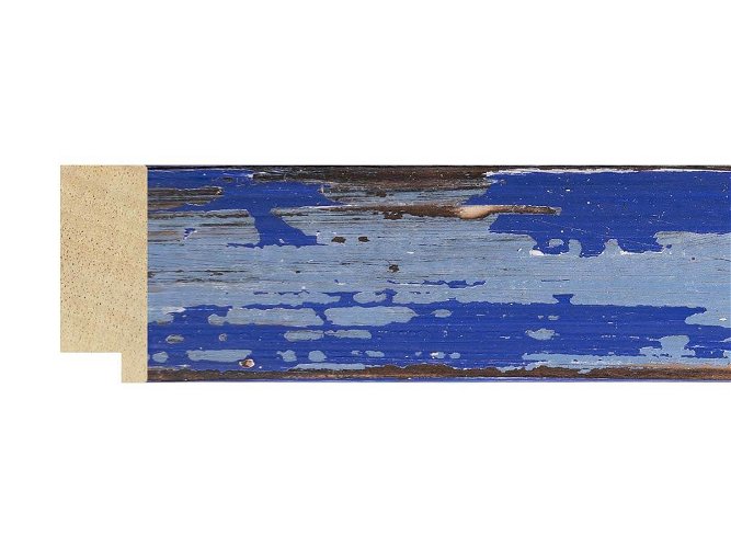 50mm 'Havana' Worn Blue Frame Moulding