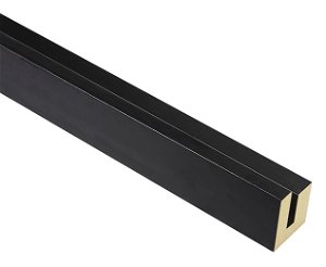 10mm Face 'Panel Tray' Matt Black for Panels up to 8mm Thick FSC 100%