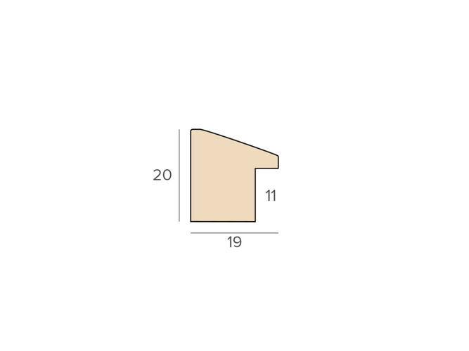 19mm 'Harper' Camel Frame Moulding