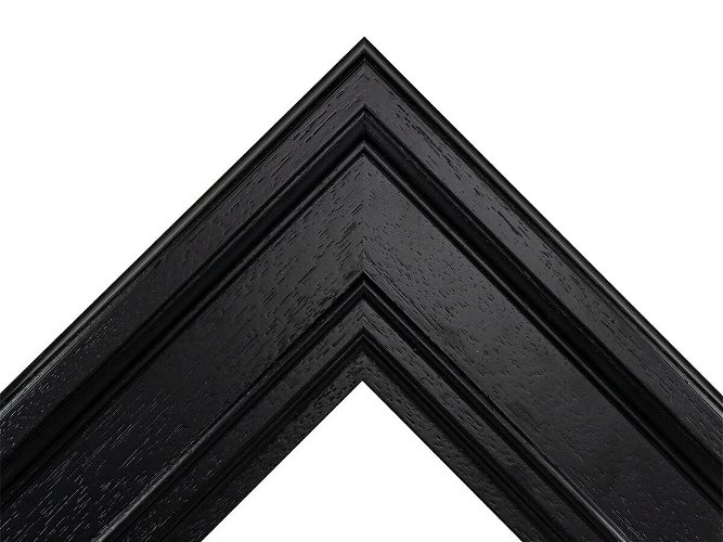 91mm 'Brompton' Black FSC™ Certified 100% Frame Moulding
