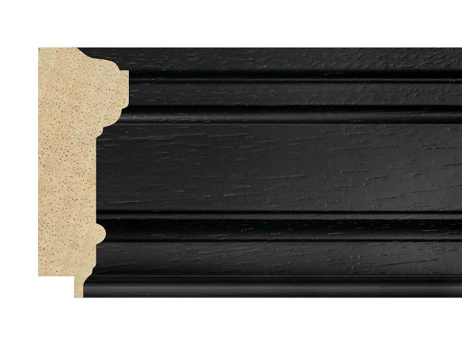 91mm 'Brompton' Black FSC™ Certified 100% Frame Moulding