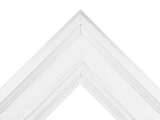 91mm 'Brompton' White FSC™ Certified 100% Frame Moulding