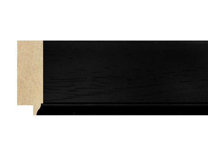 60mm 'Brompton' Black FSC™ Certified 100% Frame Moulding