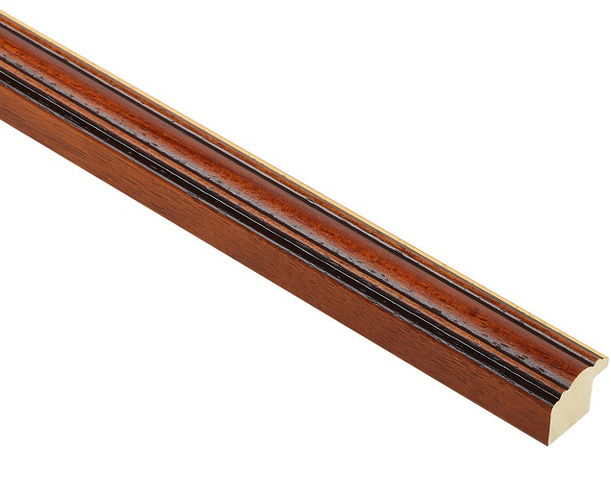 19mm 'Chiltern' Toned Walnut Gold Sight Edge FSC™ Certified 100% Frame Moulding    