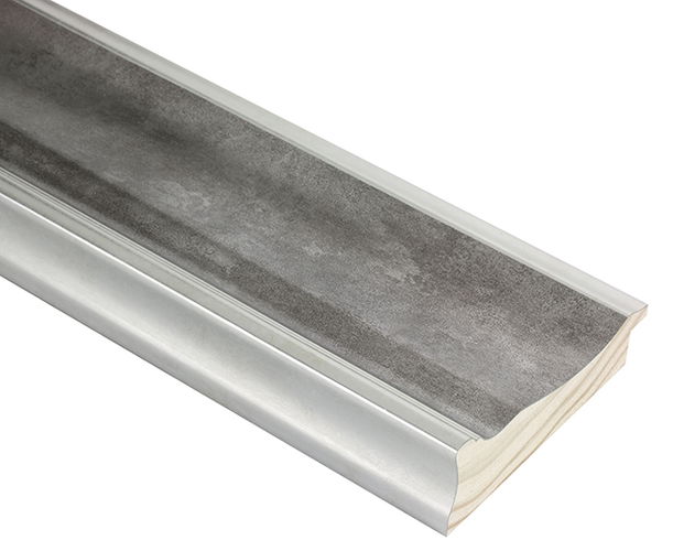 89mm 'Bacchus' Pewter FSC™ Certified Mix 70% Frame Moulding