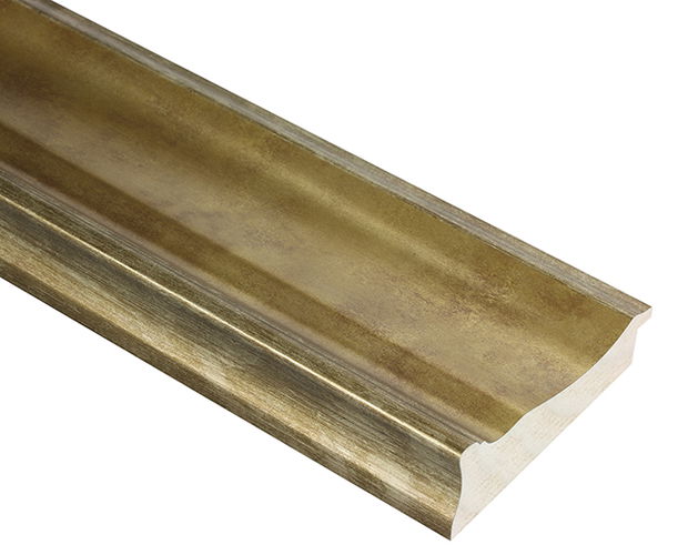 89mm 'Bacchus' Worn Gold FSC™ Certified Mix 70% Frame Moulding