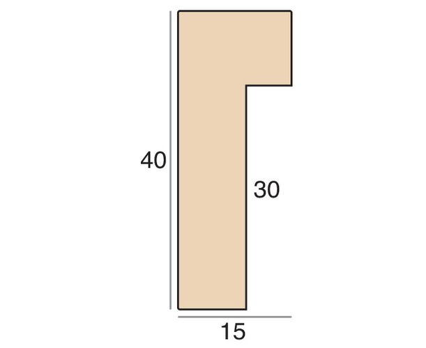 15mm 'Vermont' Oak Veneer Frame Moulding