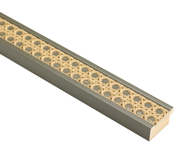 38mm 'Rattan' Taupe Frame Moulding