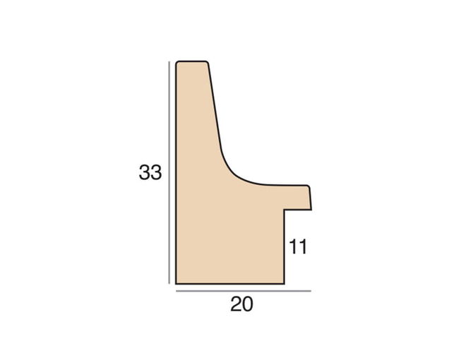 20mm 'Academy' Linen Frame Moulding