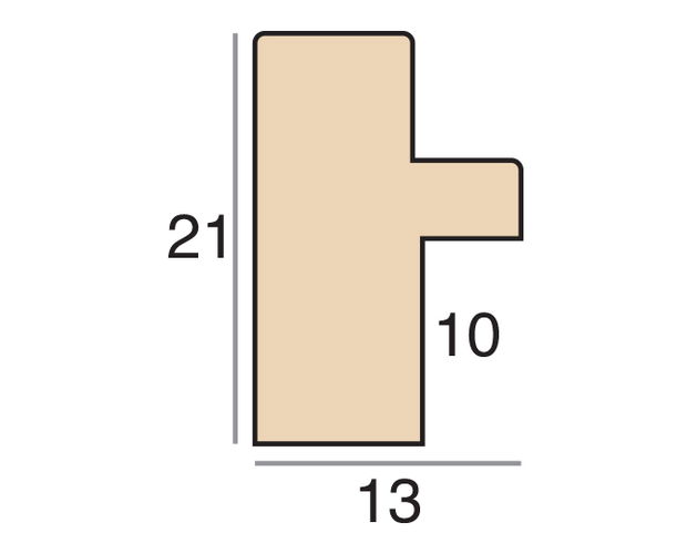 13mm 'Lily' Natural Lime Wash Frame Moulding