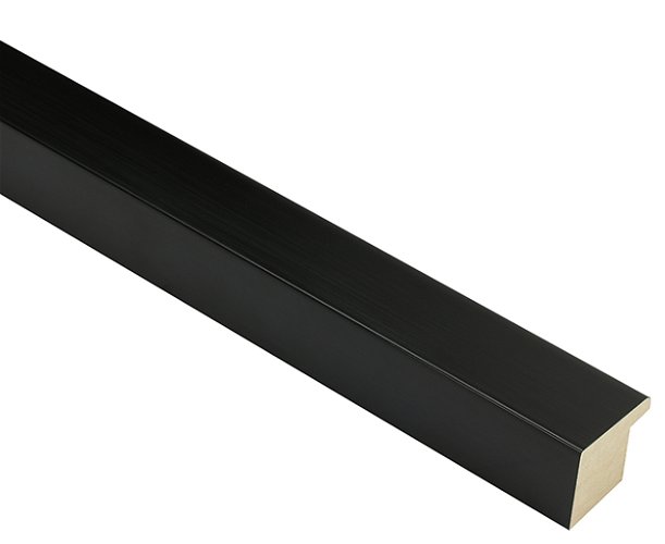 32mm 'Jet' Brushed Gloss Black FSC™ Certified 100% Frame Moulding