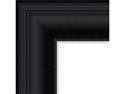 65mm 'Vermeer' Matt Black Silver Sight Edge FSC™ Certified 100% Frame Moulding