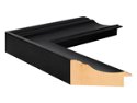 65mm 'Vermeer' Matt Black FSC™ Certified 100% Frame Moulding