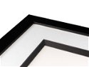 35x6mm 'Paper Wrapped Slip' Bevelled Black FSC™ Certified 100% Frame Moulding
