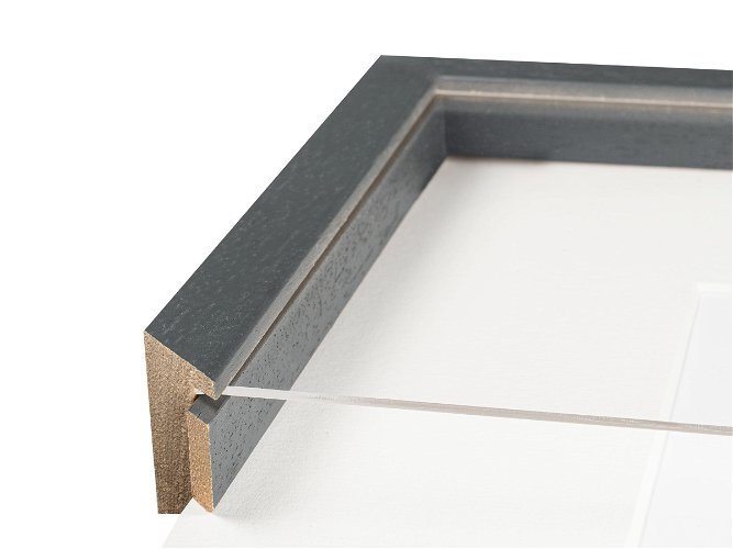 17mm 'Domino Spacer' Grey Open Grain FSC™ Certified 100% Frame Moulding