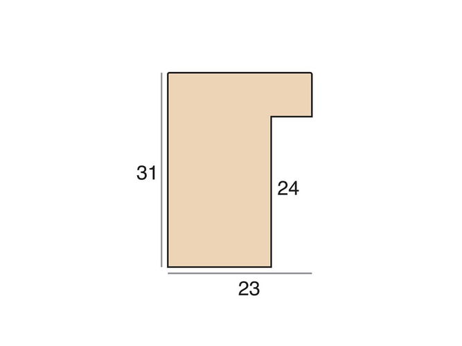 23mm 'Nordic' Light Grey & Walnut Frame Moulding