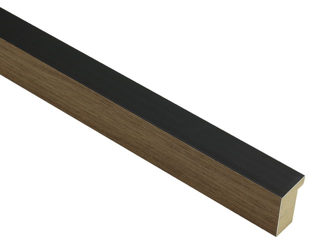 23mm 'Nordic' Black & Walnut Frame Moulding