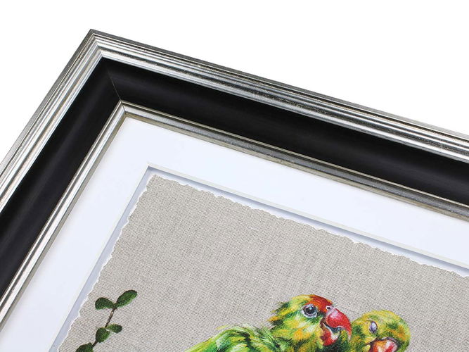 38mm 'Adlon' Black & Silver Frame Moulding