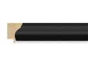 38mm 'Vermeer' Matt Black Silver Sight Edge FSC™ Certified 100% Frame Moulding