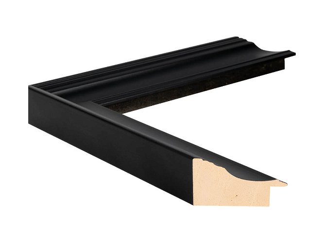 38mm 'Vermeer' Matt Black FSC™ Certified 100% Frame Moulding