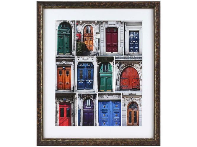 19mm 'Brocante' Chocolate with Gold Frame Moulding