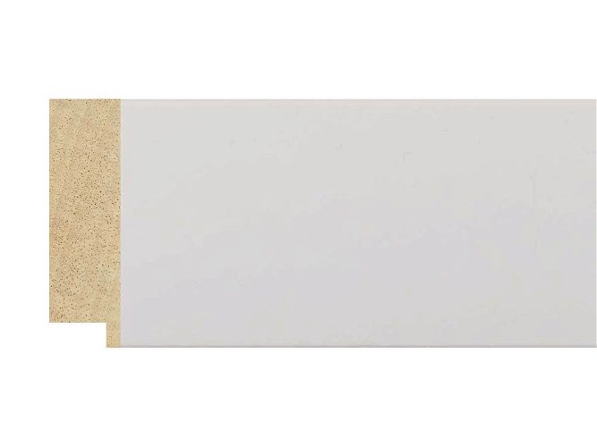 70mm 'Mono' Matt White FSC™ Certified Mix 70% Frame Moulding