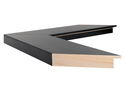 73mm 'Mono' Matt Black Frame Moulding