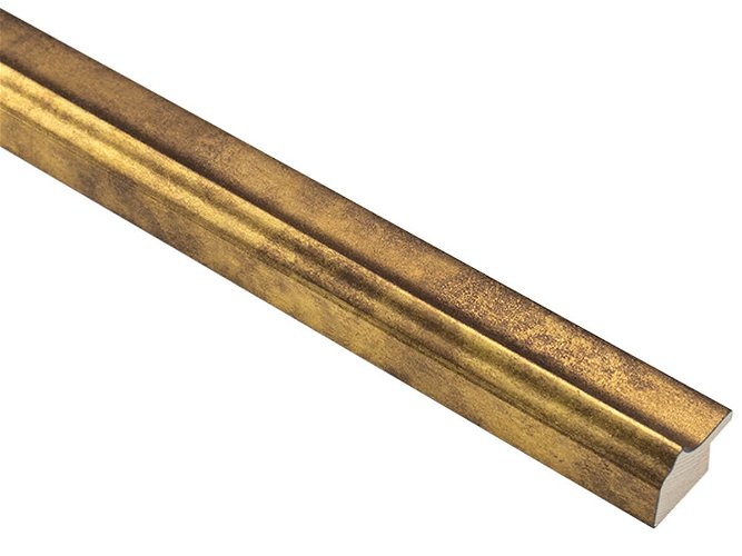 30mm 'Ferrous' Textured Gold Frame Moulding