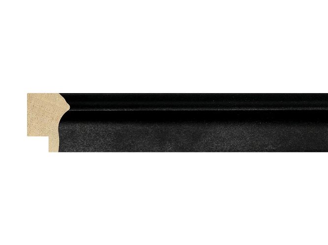30mm 'Ferrous' Textured Black Frame Moulding