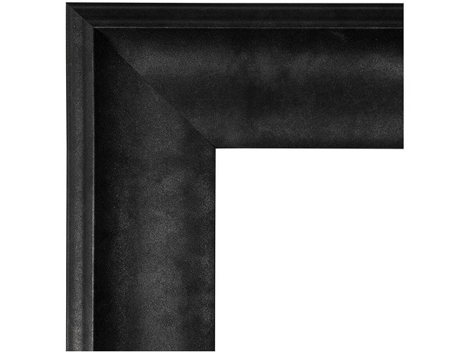 78mm 'Ferrous' Textured Black Frame Moulding