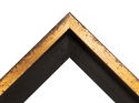 20mm 'Fino L Style' Black/Gold 45mm rebate Frame Moulding