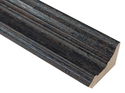 74mm 'Alpine' Distressed Black Frame Moulding