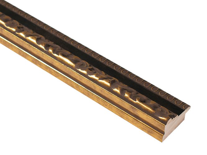 43mm 'Toledo' Aged Gold Walnut Inner FSC™ Certified Mix 70% Frame Moulding