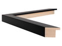 22mm 'Mono' Matt Black FSC™ Certified 100% Frame Moulding