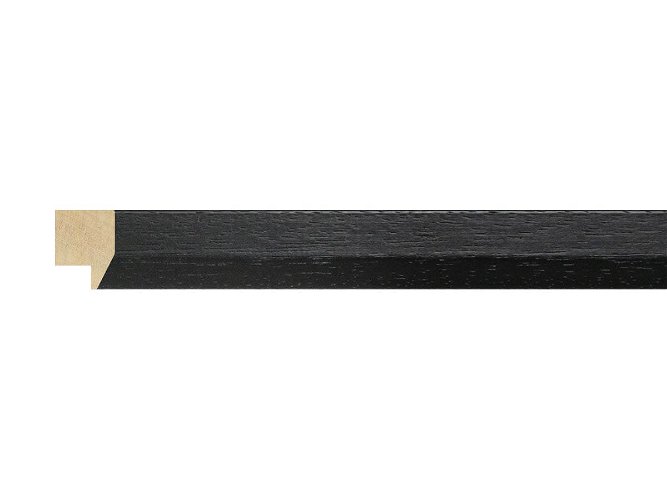 20x15mm 'Domino' Black Open Grain FSC™ Certified 100% Frame Moulding