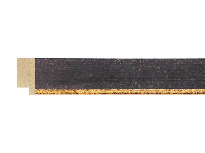 30mm 'Hopwick' Antique Black/Gold Frame Moulding