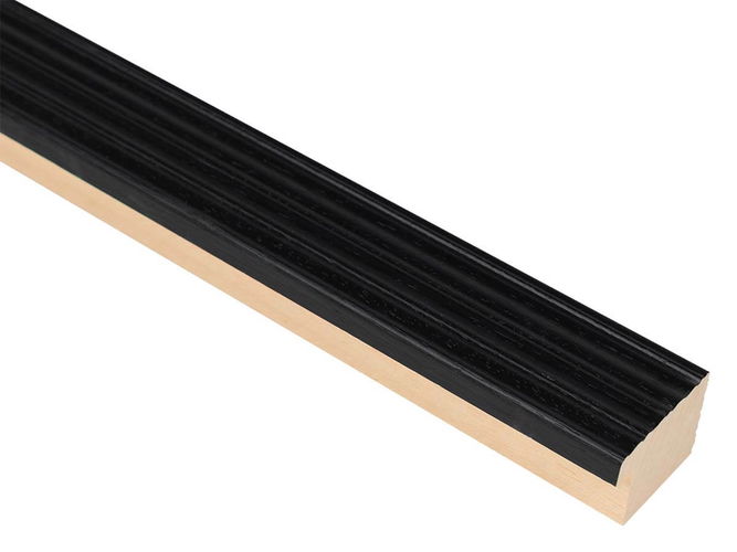 40mm 'Strata' Black Frame Moulding