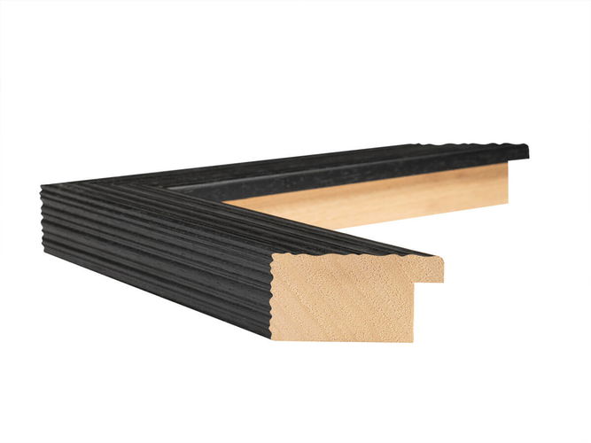 40mm 'Strata' Black Frame Moulding