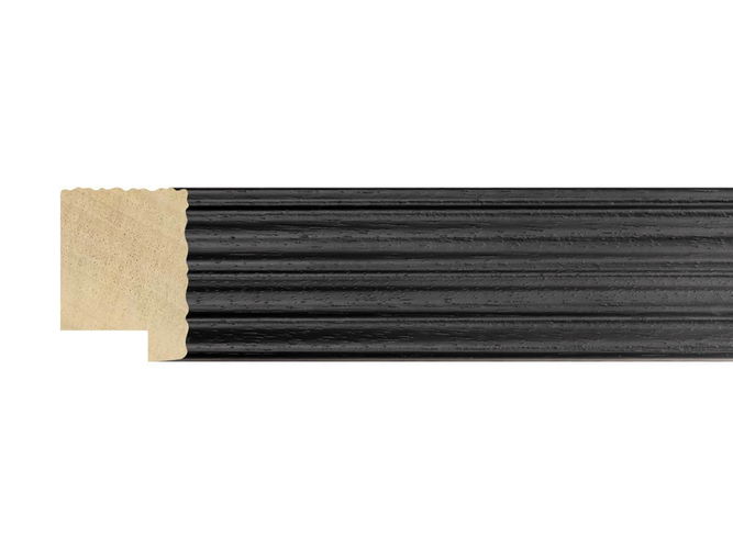 40mm 'Strata' Black Frame Moulding