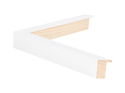 16mm 'Mono' Matt White Finger Jointed Pine Frame Moulding