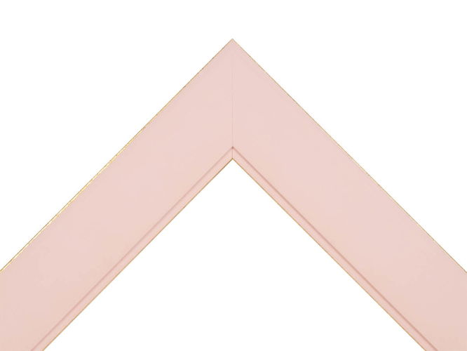 48mm 'Palette' Candy Floss Pink with Gold Frame Moulding
