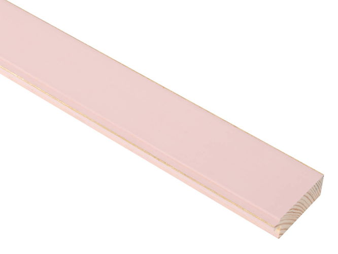 48mm 'Palette' Candy Floss Pink with Gold Frame Moulding