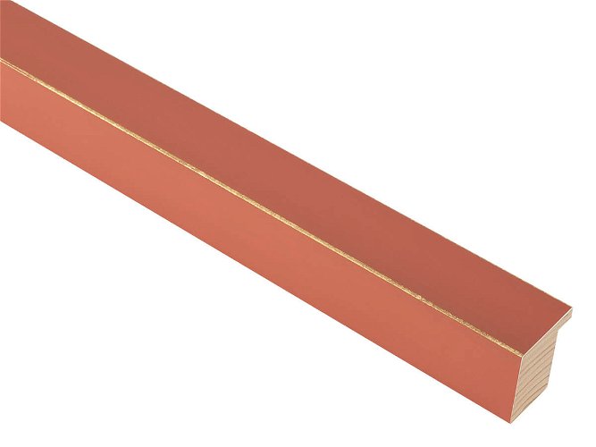 30mm 'Palette' Terracotta with Gold Frame Moulding