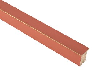 30mm 'Palette' Terracotta with Gold Frame Moulding